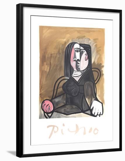 Femme Assise dans un Fateuil-Pablo Picasso-Framed Collectable Print