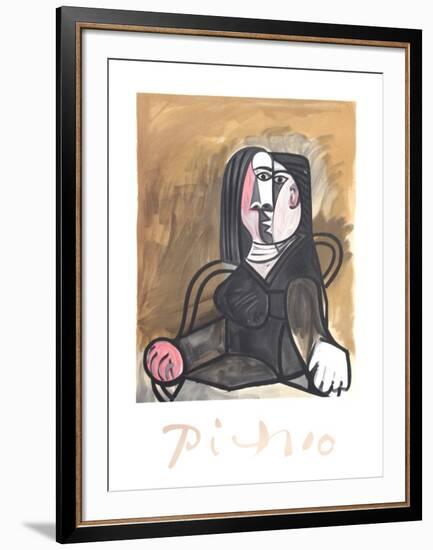 Femme Assise dans un Fateuil-Pablo Picasso-Framed Collectable Print