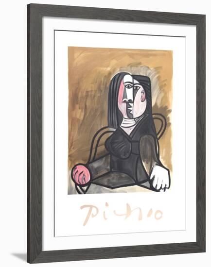 Femme Assise dans un Fateuil-Pablo Picasso-Framed Collectable Print