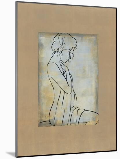 Femme assise I-Dan Bennion-Mounted Art Print