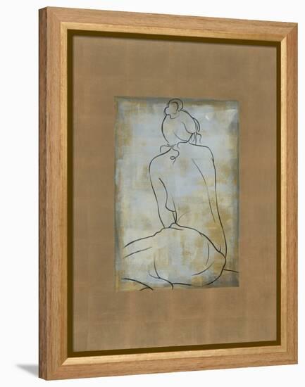 Femme assise II-Dan Bennion-Framed Stretched Canvas