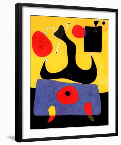 Femme Assise-Joan Miro-Framed Art Print