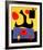 Femme Assise-Joan Miro-Framed Art Print