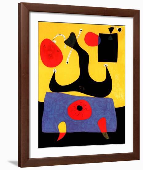 Femme Assise-Joan Miro-Framed Art Print