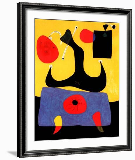 Femme Assise-Joan Miro-Framed Art Print