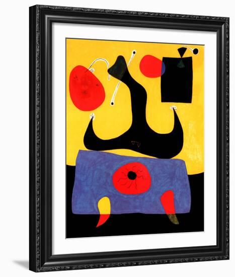 Femme Assise-Joan Miro-Framed Art Print