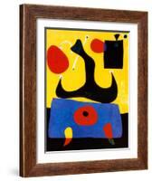 Femme Assise-Joan Miro-Framed Art Print