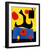 Femme Assise-Joan Miro-Framed Art Print