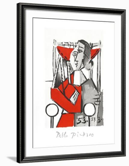 Femme Assise-Pablo Picasso-Framed Collectable Print