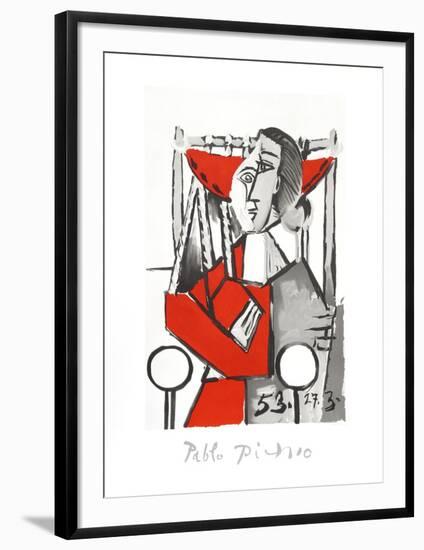 Femme Assise-Pablo Picasso-Framed Collectable Print