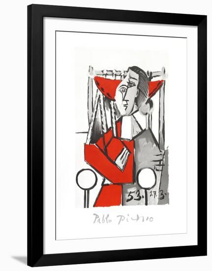 Femme Assise-Pablo Picasso-Framed Collectable Print