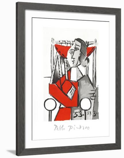 Femme Assise-Pablo Picasso-Framed Collectable Print