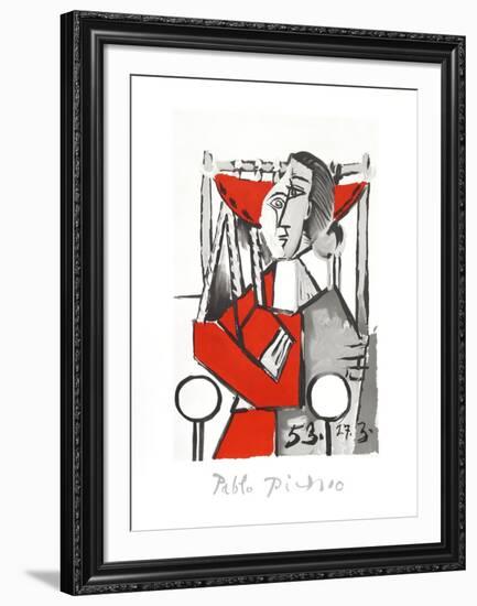 Femme Assise-Pablo Picasso-Framed Collectable Print