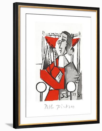 Femme Assise-Pablo Picasso-Framed Collectable Print