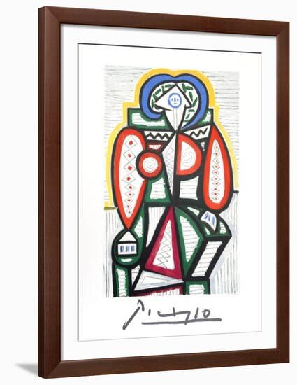 Femme Assise-Pablo Picasso-Framed Collectable Print