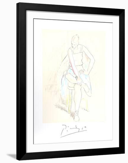 Femme Assise-Pablo Picasso-Framed Collectable Print