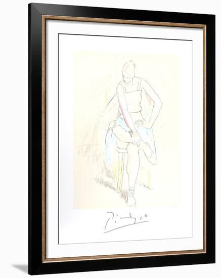 Femme Assise-Pablo Picasso-Framed Collectable Print