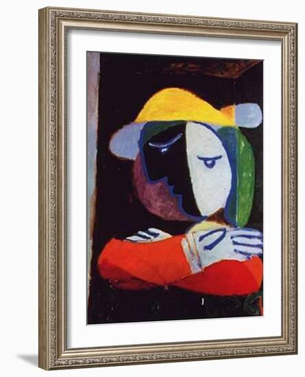 Femme au Balcon, c.1937-Pablo Picasso-Framed Art Print