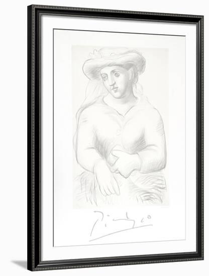 Femme au Chapeau et au Missel-Pablo Picasso-Framed Collectable Print