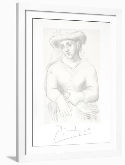 Femme au Chapeau et au Missel-Pablo Picasso-Framed Collectable Print