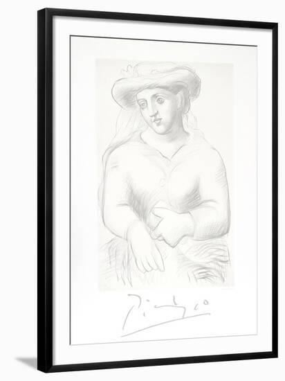 Femme au Chapeau et au Missel-Pablo Picasso-Framed Collectable Print