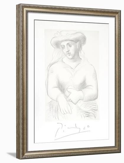 Femme au Chapeau et au Missel-Pablo Picasso-Framed Collectable Print