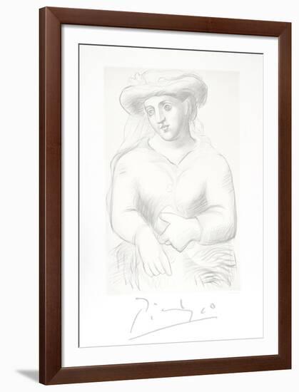 Femme au Chapeau et au Missel-Pablo Picasso-Framed Collectable Print