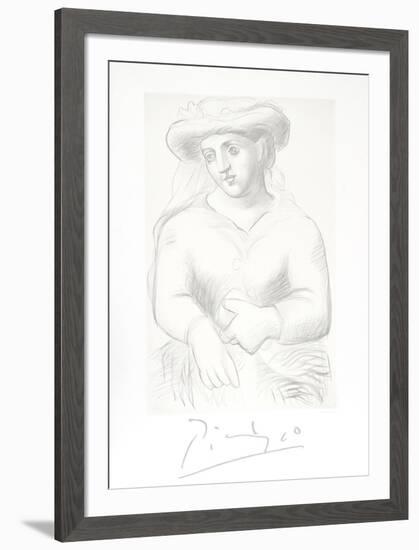 Femme au Chapeau et au Missel-Pablo Picasso-Framed Collectable Print