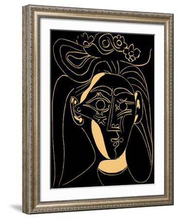 Femme au Chapeau Fleuri' Serigraph - Pablo Picasso | Art.com