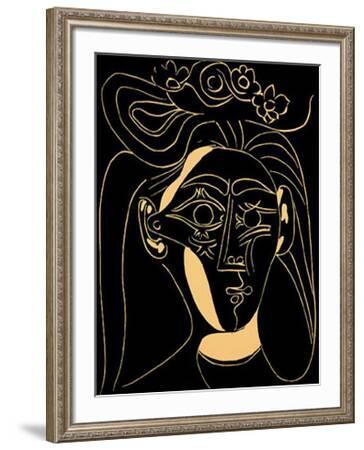 Femme au Chapeau Fleuri' Serigraph - Pablo Picasso | Art.com