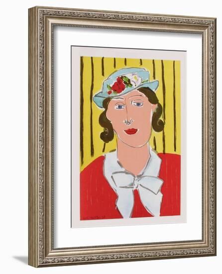 Femme au Chapeau-Henri Matisse-Framed Premium Edition