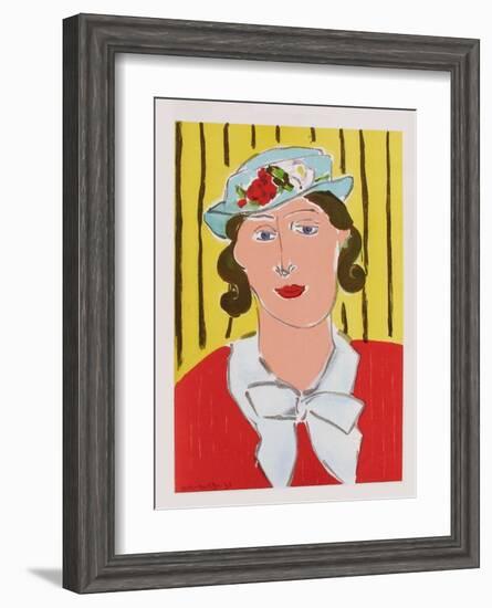 Femme au Chapeau-Henri Matisse-Framed Premium Edition