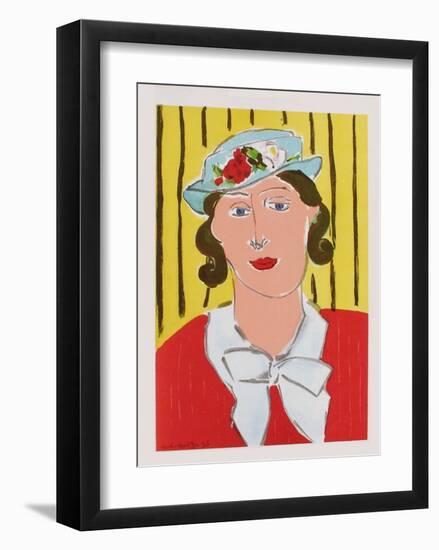 Femme au Chapeau-Henri Matisse-Framed Premium Edition