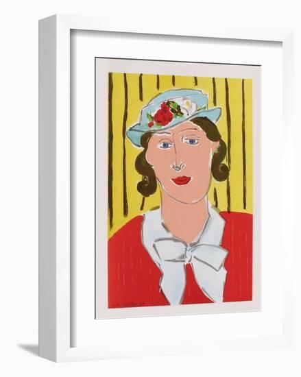 Femme au Chapeau-Henri Matisse-Framed Premium Edition