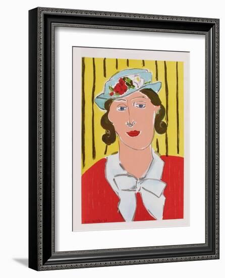 Femme au Chapeau-Henri Matisse-Framed Premium Edition