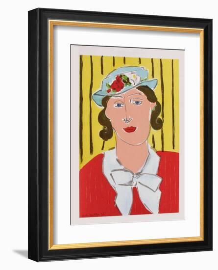 Femme au Chapeau-Henri Matisse-Framed Premium Edition