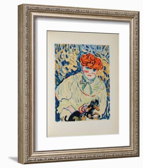 Femme au Chien, 1906-Maurice De Vlaminck-Framed Collectable Print