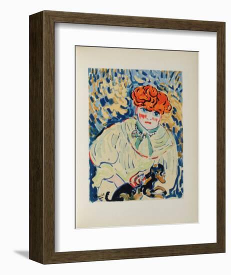 Femme au Chien, 1906-Maurice De Vlaminck-Framed Collectable Print