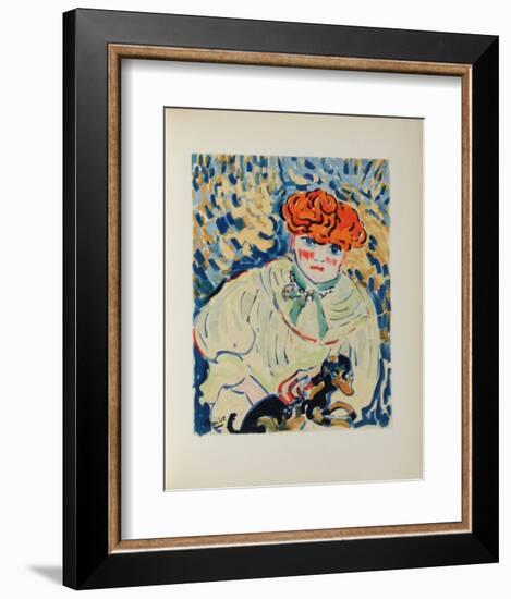 Femme au Chien, 1906-Maurice De Vlaminck-Framed Collectable Print