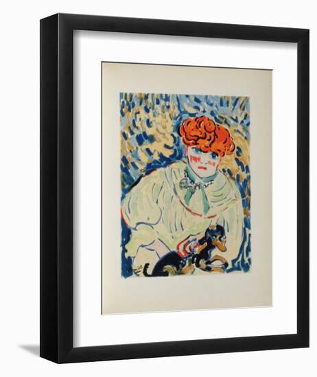 Femme au Chien, 1906-Maurice De Vlaminck-Framed Collectable Print