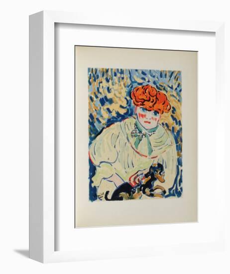 Femme au Chien, 1906-Maurice De Vlaminck-Framed Collectable Print