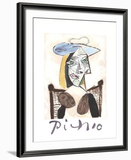 Femme au Fauteuil Canne-Pablo Picasso-Framed Collectable Print