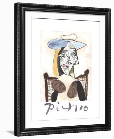 Femme au Fauteuil Canne-Pablo Picasso-Framed Collectable Print