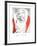 Femme au fauteuil rouge-Pablo Picasso-Framed Collectable Print