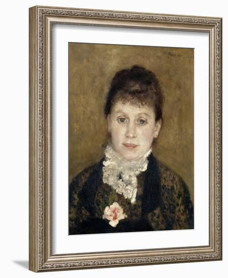 Femme au jabot blanc-Pierre-Auguste Renoir-Framed Giclee Print