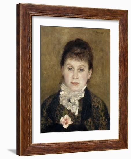 Femme au jabot blanc-Pierre-Auguste Renoir-Framed Giclee Print