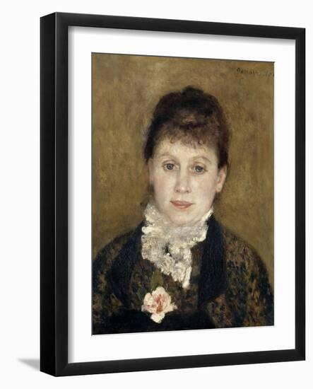 Femme au jabot blanc-Pierre-Auguste Renoir-Framed Giclee Print