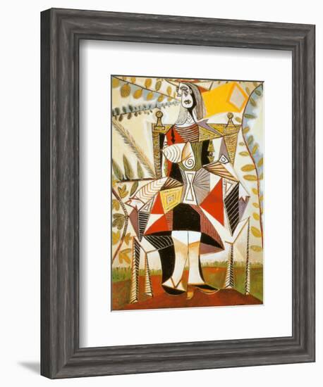 Femme Au Jardin-Pablo Picasso-Framed Art Print