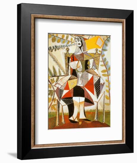 Femme Au Jardin-Pablo Picasso-Framed Art Print