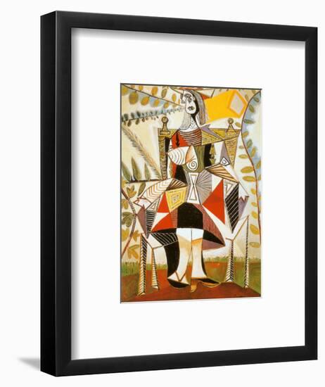 Femme Au Jardin-Pablo Picasso-Framed Art Print